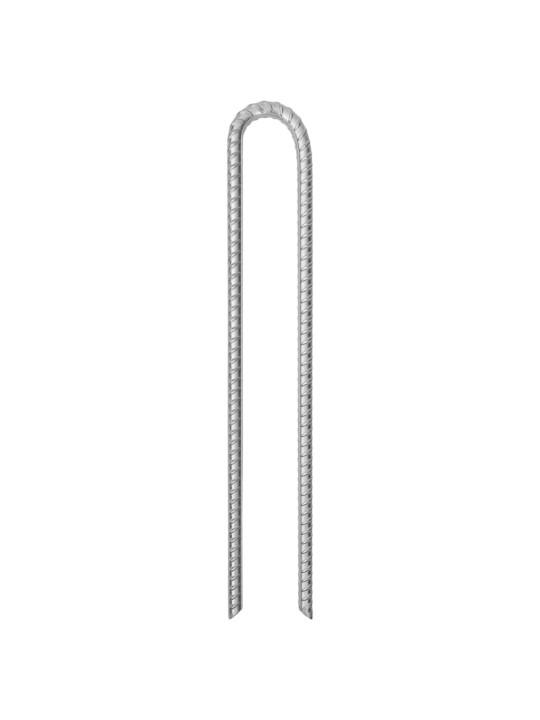 Stanové kolíky 6 ks ve tvaru U 41,5 cm Ø 12 mm pozinkovaná ocel