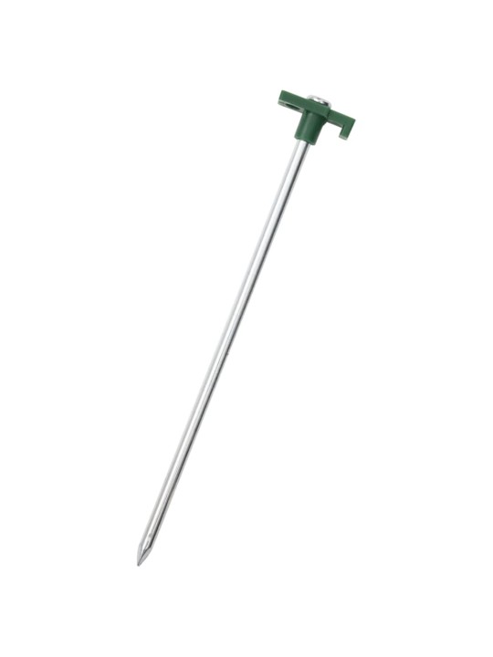 Stanové kolíky 12 ks 25 cm 7 mm pozinkovaná ocel a PP