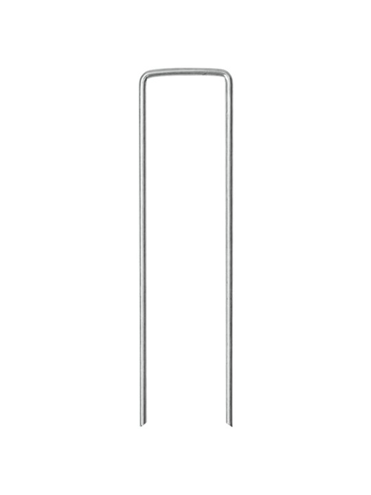 Zemní kolíky tvaru u 25 ks 15 x 3,5 cm pozinkovaná ocel