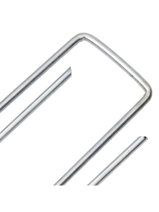 Zemní kolíky tvaru u 25 ks 15 x 3,5 cm pozinkovaná ocel