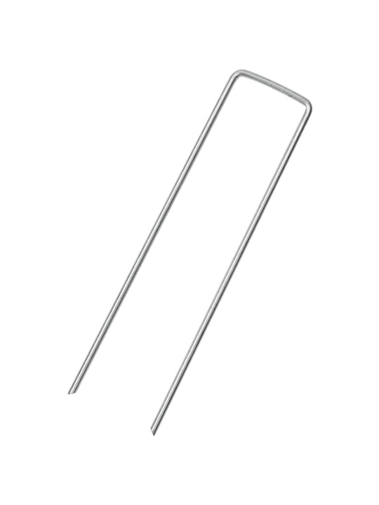 Zemní kolíky tvaru u 50 ks 15 x 3,5 cm pozinkovaná ocel