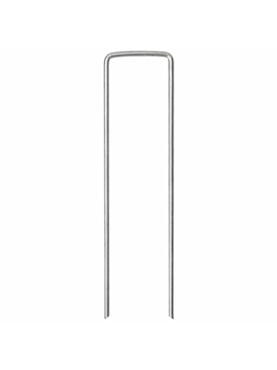 Zemní kolíky tvaru u 50 ks 15 x 3,5 cm pozinkovaná ocel