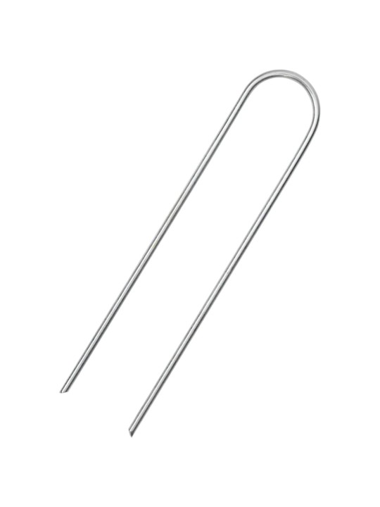 Zemní kolíky tvaru u 25 ks 15 x 3,5 cm pozinkovaná ocel