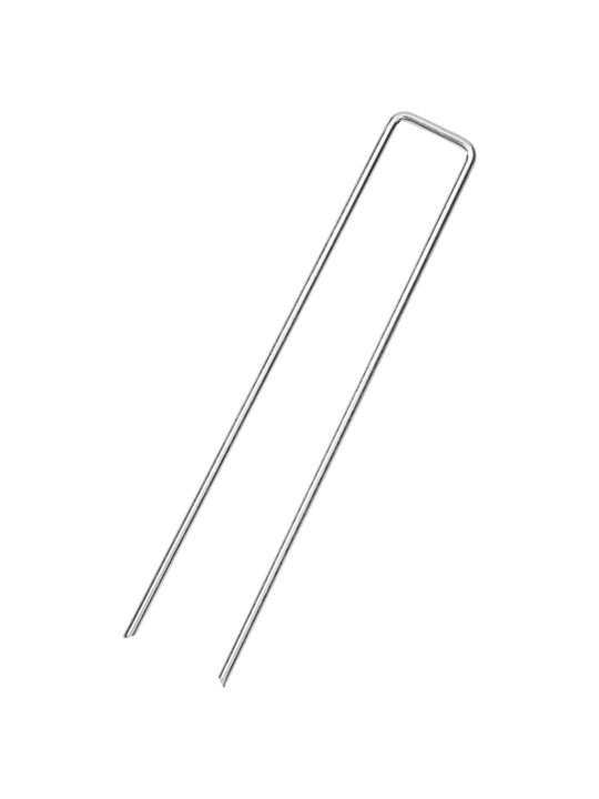 Zemní kolíky tvaru u 50 ks 20 x 3,5 cm pozinkovaná ocel