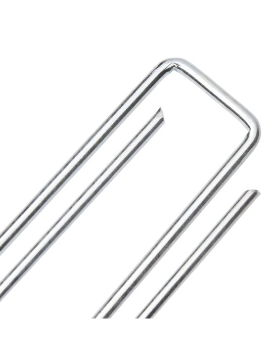 Zemní kolíky tvaru u 50 ks 20 x 3,5 cm pozinkovaná ocel