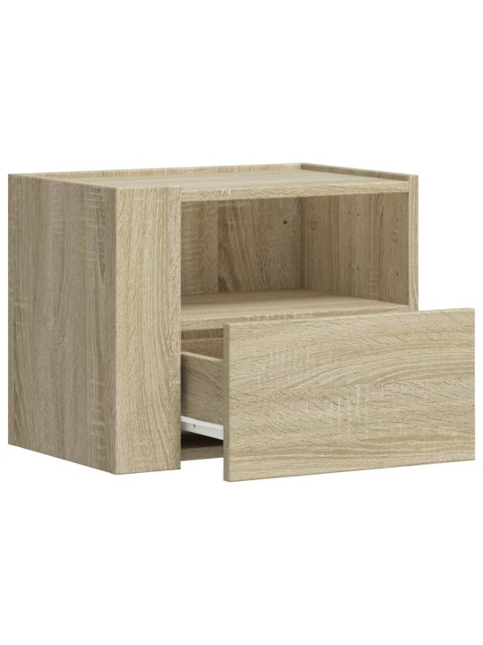 Nástěnné noční stolky 2 ks dub sonoma 45 x 30 x 35 cm