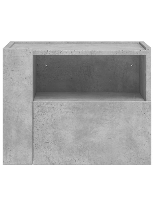 Nástěnné noční stolky 2 ks betonově šedé 45 x 30 x 35 cm