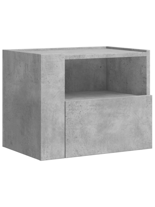 Nástěnné noční stolky 2 ks betonově šedé 45 x 30 x 35 cm