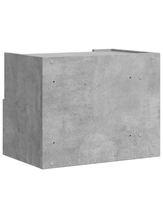 Nástěnné noční stolky 2 ks betonově šedé 45 x 30 x 35 cm