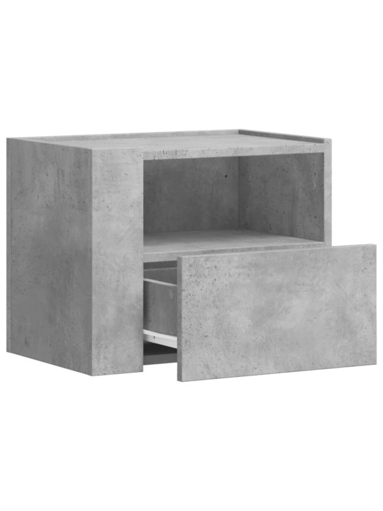 Nástěnné noční stolky 2 ks betonově šedé 45 x 30 x 35 cm