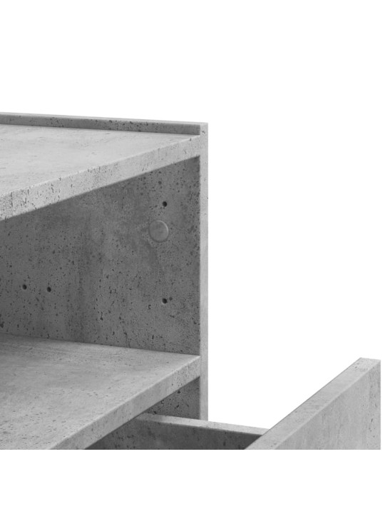 Nástěnné noční stolky 2 ks betonově šedé 45 x 30 x 35 cm