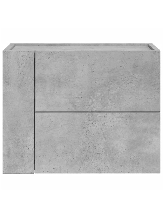 Nástěnné noční stolky 2 ks betonově šedé 45 x 30 x 35 cm