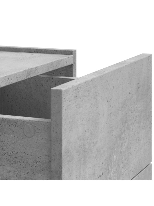 Nástěnné noční stolky 2 ks betonově šedé 45 x 30 x 35 cm