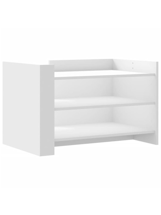Konferenční stolek bílý 80 x 50 x 50 cm kompozitní dřevo
