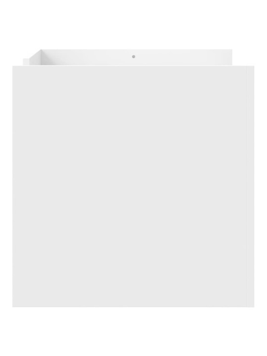 Konferenční stolek bílý 80 x 50 x 50 cm kompozitní dřevo