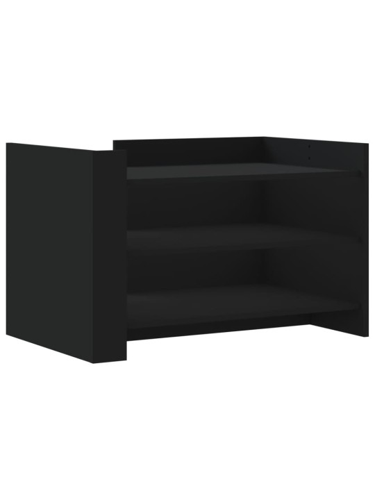 Konferenční stolek černý 80 x 50 x 50 cm kompozitní dřevo