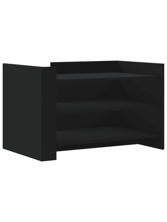 Konferenční stolek černý 80 x 50 x 50 cm kompozitní dřevo