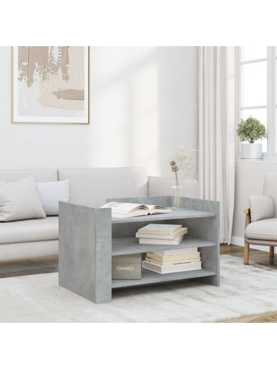 Konferenční stolek betonově šedý 80x50x50 cm kompozitní dřevo