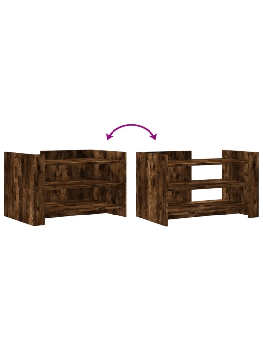 Konferenční stolek kouřový dub 80 x 50 x 50 cm kompozitní dřevo