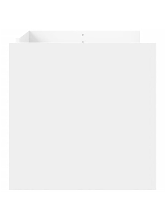 Konferenční stolek bílý 100 x 50 x 50 cm kompozitní dřevo