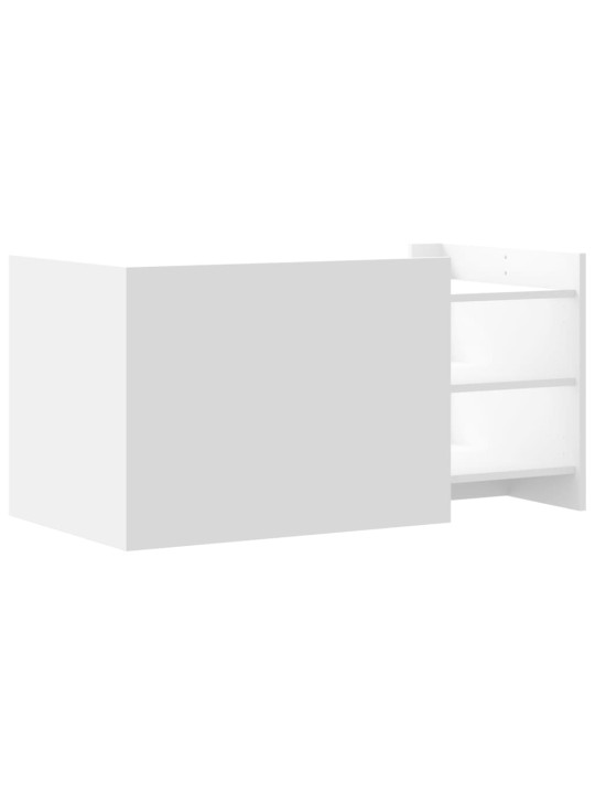 Konferenční stolek bílý 100 x 50 x 50 cm kompozitní dřevo