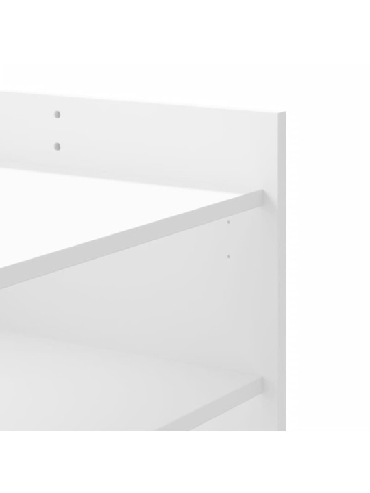 Konferenční stolek bílý 100 x 50 x 50 cm kompozitní dřevo
