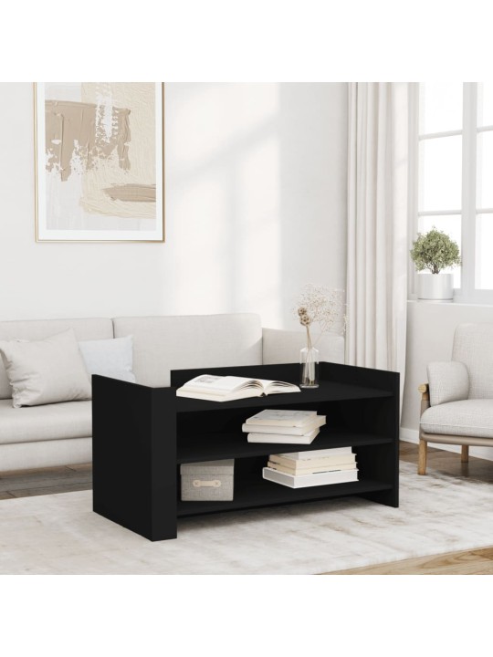 Konferenční stolek černý 100 x 50 x 50 cm kompozitní dřevo