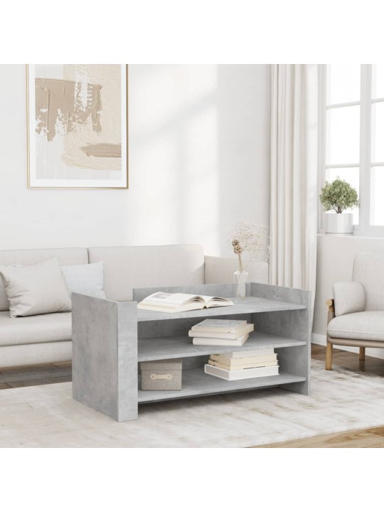 Konferenční stolek betonově šedý 100x50x50 cm kompozitní dřevo