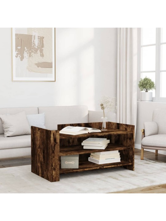 Konferenční stolek kouřový dub 100x50x50 cm kompozitní dřevo