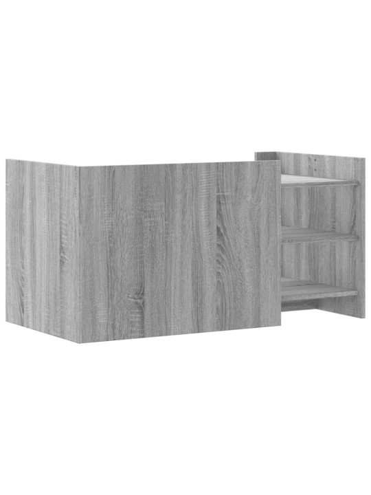 Konferenční stolek šedý sonoma 100x50x50 cm kompozitní dřevo