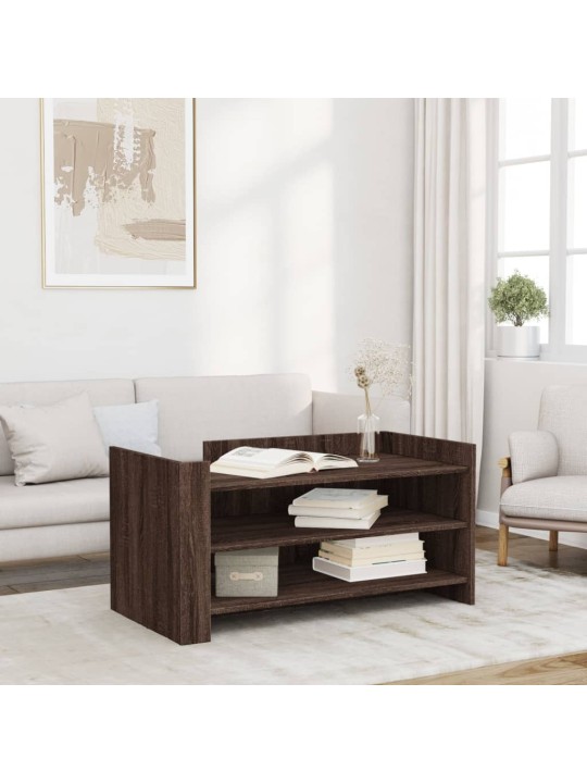 Konferenční stolek hnědý dub 100 x 50 x 50 cm kompozitní dřevo