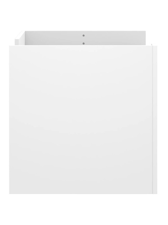 Konferenční stolek bílý 80 x 50 x 50 cm kompozitní dřevo