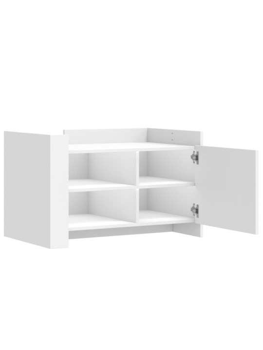 Konferenční stolek bílý 80 x 50 x 50 cm kompozitní dřevo