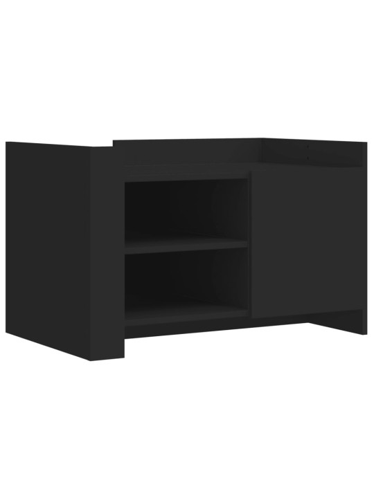 Konferenční stolek černý 80 x 50 x 50 cm kompozitní dřevo