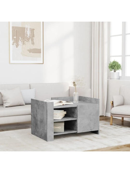 Konferenční stolek betonově šedý 80x50x50 cm kompozitní dřevo