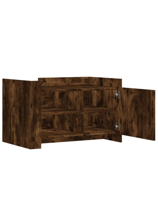 Konferenční stolek kouřový dub 80 x 50 x 50 cm kompozitní dřevo