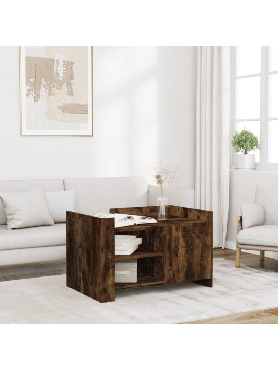 Konferenční stolek kouřový dub 80 x 50 x 50 cm kompozitní dřevo