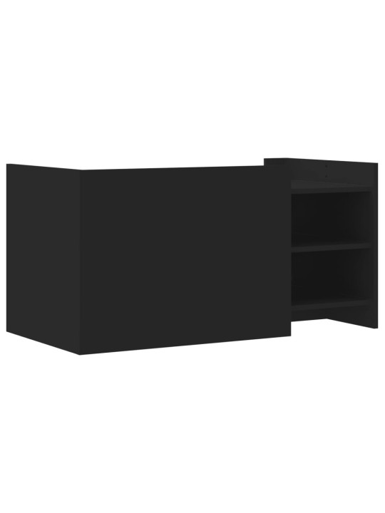 Konferenční stolek černý 100 x 50 x 50 cm kompozitní dřevo