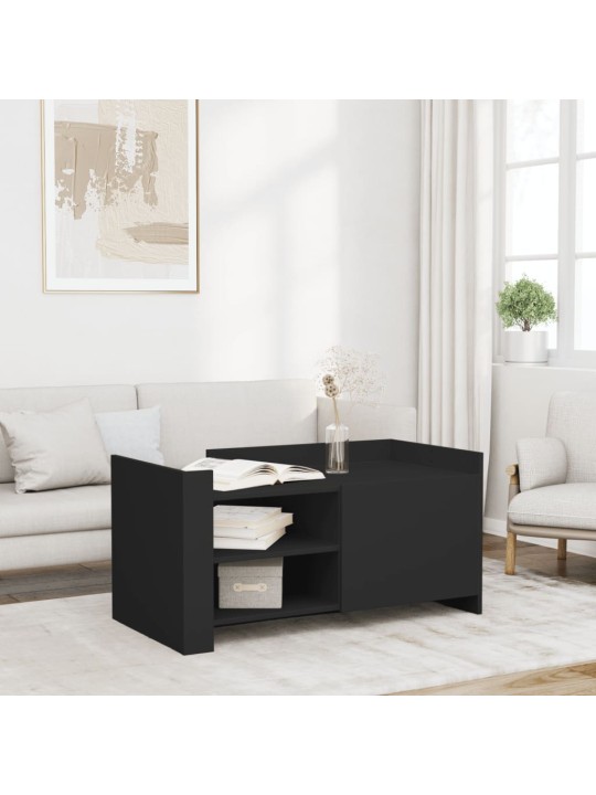 Konferenční stolek černý 100 x 50 x 50 cm kompozitní dřevo