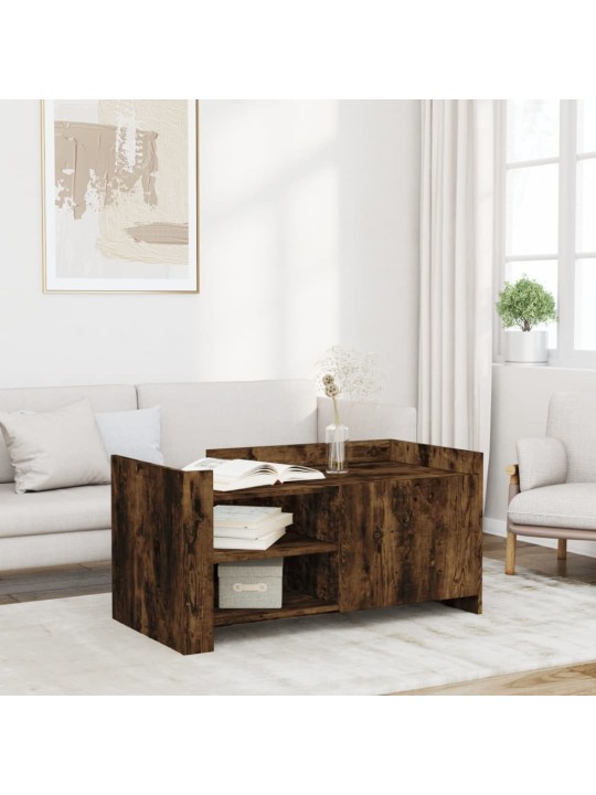 Konferenční stolek kouřový dub 100x50x50 cm kompozitní dřevo
