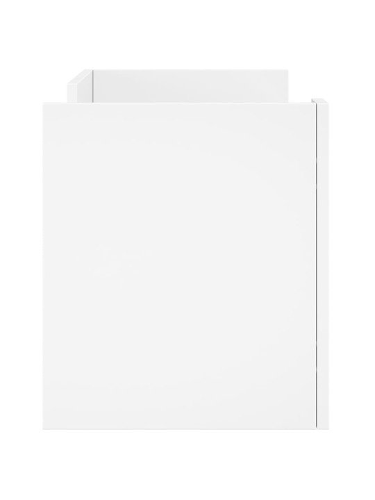 TV skříňka bílá 80 x 35 x 40 cm kompozitní dřevo