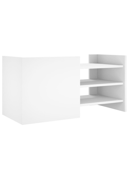 TV skříňka bílá 80 x 35 x 40 cm kompozitní dřevo