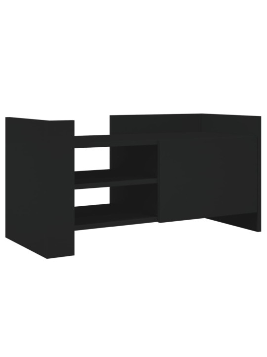 TV skříňka černá 80 x 35 x 40 cm kompozitní dřevo