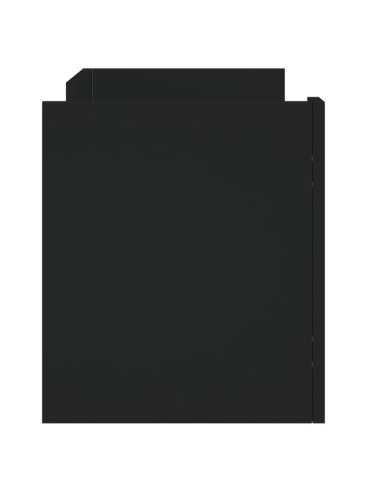 TV skříňka černá 80 x 35 x 40 cm kompozitní dřevo