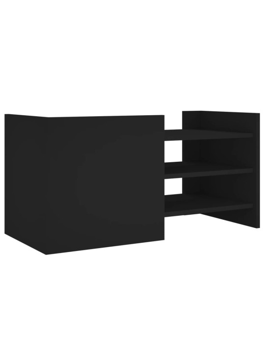 TV skříňka černá 80 x 35 x 40 cm kompozitní dřevo