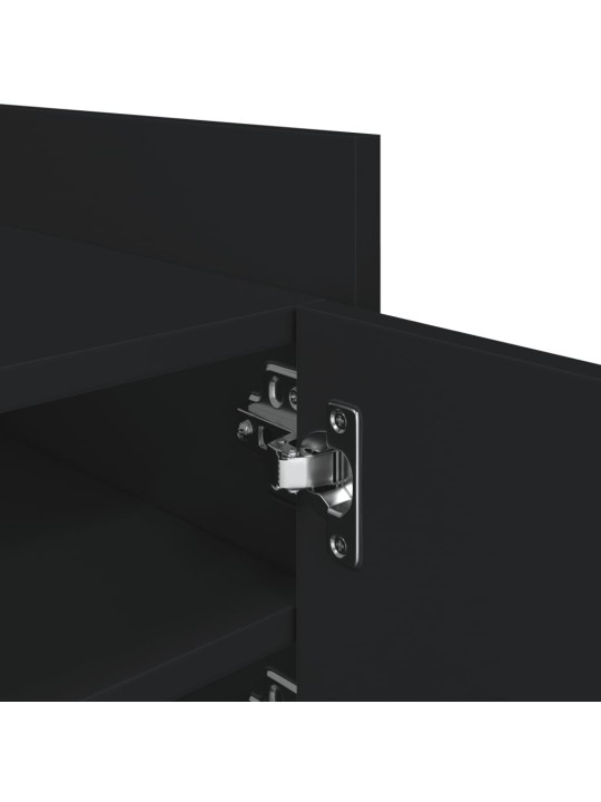 TV skříňka černá 80 x 35 x 40 cm kompozitní dřevo