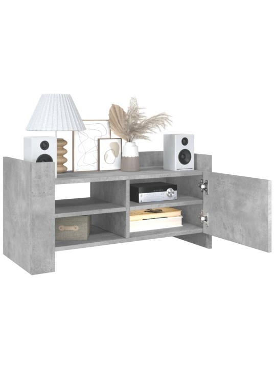 TV skříňka betonově šedá 80 x 35 x 40 cm kompozitní dřevo