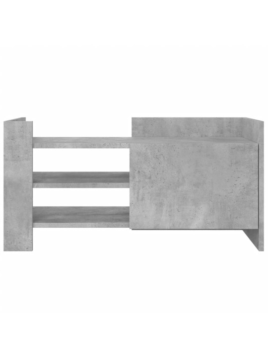 TV skříňka betonově šedá 80 x 35 x 40 cm kompozitní dřevo