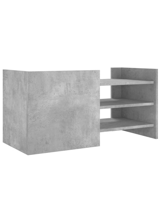 TV skříňka betonově šedá 80 x 35 x 40 cm kompozitní dřevo