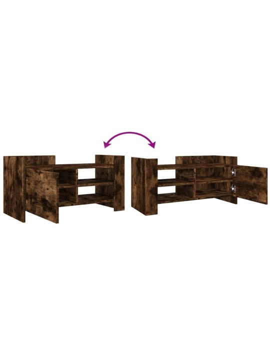 Tv skříňka kouřový dub 80 x 35 x 40 cm kompozitní dřevo